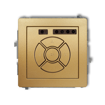 Mechanizm elektronicznego sterownika roletowego sterowanie lokalne Karlik seria DECO 29DSR-1 kolor złoty