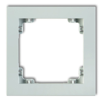 Ramka uniwersalna pojedyncza z tworzywa DECO Pastel Matt Karlik seria DECO 47DR-1 kolor lodowy błękit