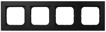 Ramka poczwórna seria SONATA kolor Czarny metalik symbol R-4R/33