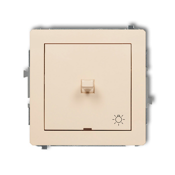 Mechanizm łącznika zwierny światło w stylu amerykańskim Karlik seria DECO 1DWPUS-5 kolor beżowy