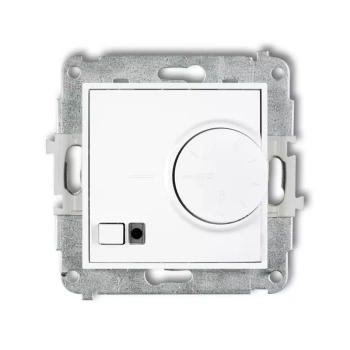 Mechanizm elektronicznego regulatora temperatury z czujnikiem powietrznym Karlik seria ICON 25IRT-2 kolor biały mat