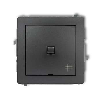 Mechanizm łącznika krzyżowego w stylu amerykańskim Karlik seria DECO 11DWPUS-6 kolor grafitowy