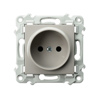 Gniazdo pojedyncze seria SZAFIR kolor Kaszmirowy beż symbol GP-1Z/m/83