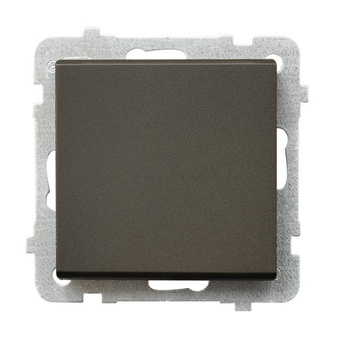 Łącznik jednobiegunowy seria SONATA kolor Czekoladowy metalik symbol ŁP-1R/m/40