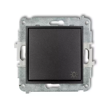 Mechanizm łącznika zwierny światło Karlik seria MINI 11MWP-5 kolor grafitowy