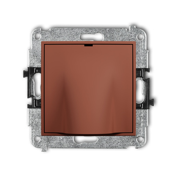 Mechanizm wypustu kablowego Karlik seria MINI 63MWPK kolor terakota