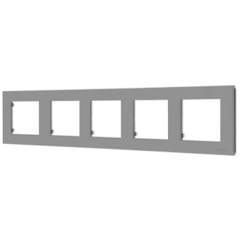 Ramka pięciokrotna R-5BL kolor Popiel mat seria Bella