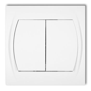 Łącznik świecznikowy podświetlany Karlik seria LOGO LWP-2L kolor biały