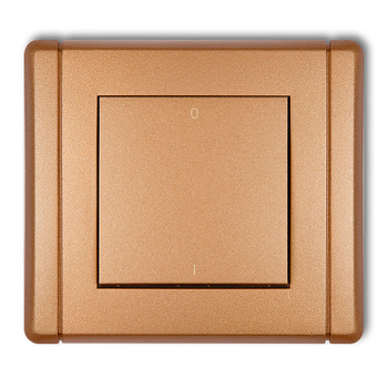 Łącznik dwubiegunowy Karlik seria FLEXI 8FWP-9 kolor złoty metalik