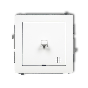 Mechanizm łącznika krzyżowego w stylu amerykańskim Karlik seria DECO 25DWPUS-6 kolor biały mat