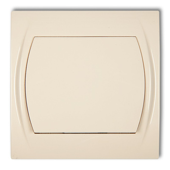 Łącznik jednobiegunowy podświetlany Karlik seria LOGO 1LWP-1L kolor beżowy