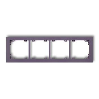 Ramka uniwersalna podczwórna z tworzywa DECO Pastel Matt Karlik seria DECO 50DR-4 kolor wrzosowy