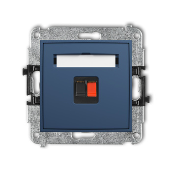 Mechanizm gniazda głośnikowego pojedynczego Karlik seria MINI 64MGG-1 kolor navy blue