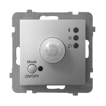 Elektroniczny czujnik ruchu seria ARIA kolor Srebro symbol ŁP-16U/m/18