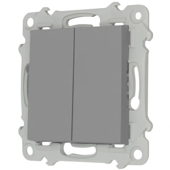 Łącznik podwójny krzyżowy ŁP-19BL/m bez ramki kolor Popiel mat seria Bella