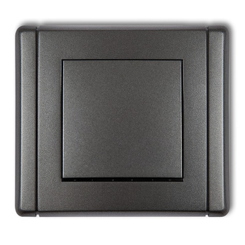 Łącznik zwierny, jednobiegunowy bez piktogramu Karlik seria FLEXI 11FWP-4.1 kolor grafitowy