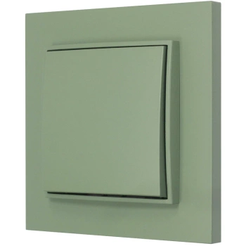 Włącznik pojedynczy z ramką prostą seria MINI kolor szałwiowy