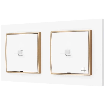 Włącznik światła pojedynczy i krzyżowy usa kolor biały/złoty