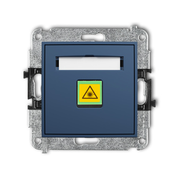 Mechanizm gniazda światłowodowego/optycznego pojedynczego Karlik seria ICON 64IGOP-1 kolor navy blue