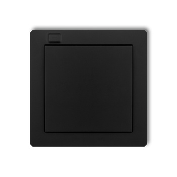 Nadajnik 1-klawiszowy 2-kanałowy do systemu Exta Free Karlik seria DECO 12DEF-1 kolor czarny mat