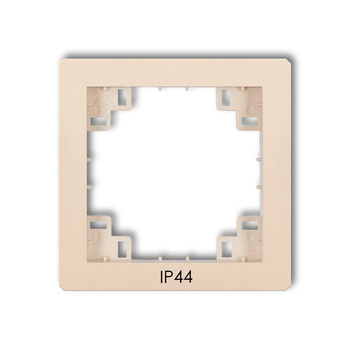 Ramka pośrednia do łączników IP44 Karlik seria DECO prod. uzupełniające 1DRPH kolor beżowy