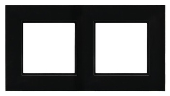 Ramka podwójna seria ARIA kolor Czarne szkło symbol R-2UGC/32/25