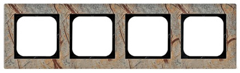Ramka poczwórna kamień seria SONATA kolor Kamień (forest) symbol R-4RK/36