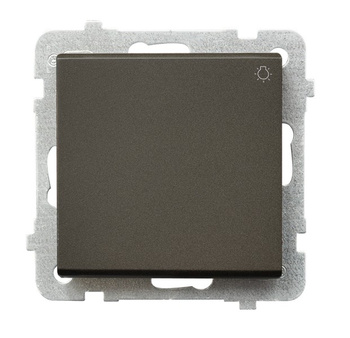 Łącznik zwierny "światło" seria SONATA kolor Czekoladowy metalik symbol ŁP-5R/m/40