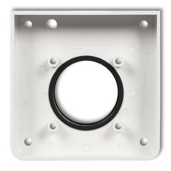 Puszka montażowa pojedyncza do gniazda ssącego odkurzacza centralnego DECOvac Karlik seria DECO DPV-1 kolor biały