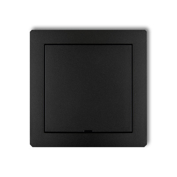 Ramka pośrednia z zaślepką Karlik seria DECO prod. uzupełniające 12DRPZ kolor czarny mat