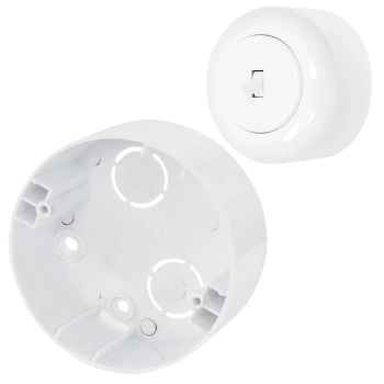 Puszka natynkowa do włączników i gniazd retro styl loft kolor biały TG-RE-BR001W