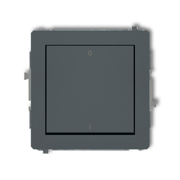 Mechanizm łącznika dwubiegunowego Karlik seria DECO 28DWP-9 kolor grafitowy mat