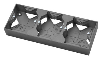 Puszka instalacyjna potrójna seria ARIA kolor Szary mat symbol PNP-3U/70