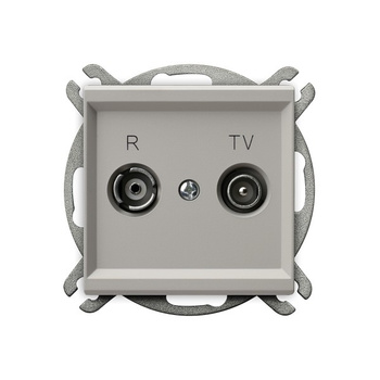 Gniazdo RTV przelotowe 14-dB seria SONATA kolor Kaszmir symbol GPA-14RP/m/82