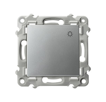 Łącznik zwierny "światło" seria SZAFIR kolor Srebro symbol ŁP-5Z/m/18