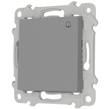 Włącznik -dzwonek- ŁP-6BL/m bez ramki kolor Popiel mat seria Bella