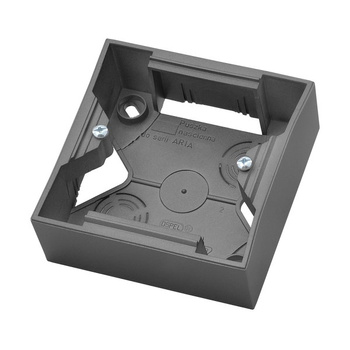 Puszka instalacyjna pojedyncza seria ARIA kolor Szary mat symbol PNP-1U/70