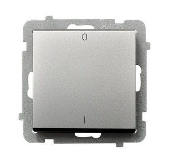 Łącznik dwubiegunowy seria SONATA kolor Srebro mat symbol ŁP-11R/m/38