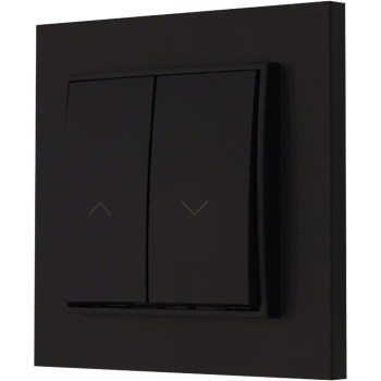 Włącznik roletowy z ramką karlik mini kolor czarny mat