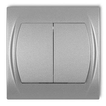 Łącznik świecznikowy Karlik seria LOGO 7LWP-2 kolor srebrny metalik