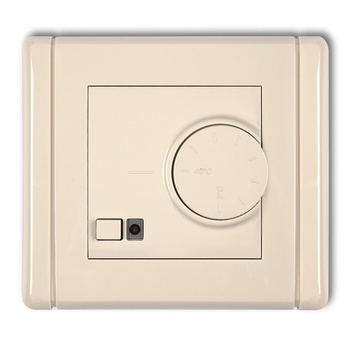 Elektroniczny regulator temperatury z czujnikiem powietrznym Karlik seria FLEXI 1FRT-2 kolor beżowy