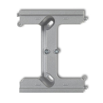 Moduł rozszerzający puszkę natynkową pojedynczą, składaną do ramek wielokrotnych DECO, MINI Karlik seria DECO / MINI 7DPU-2 kolor srebrny metalik