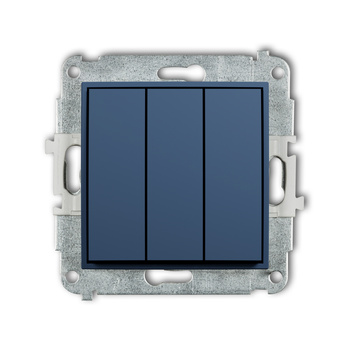 Mechanizm łącznika potrójnego Karlik seria ICON 64IWP-7 kolor navy blue