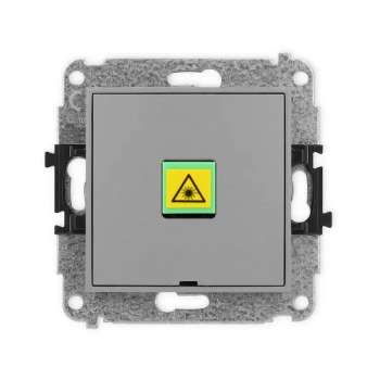 Mechanizm gniazda światłowodowego/optycznego pojedynczego, bez pola opisowego Karlik seria MINI 27MGOPBO-1 kolor szary mat