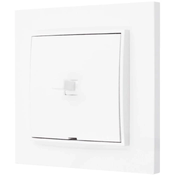 Włącznik pojedynczy styl usa karlik mini kolor biały