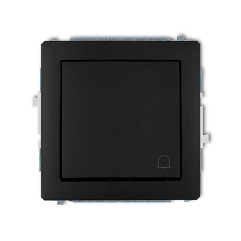 Mechanizm łącznika zwierny dzwonek Karlik seria DECO 12DWP-4 kolor czarny mat