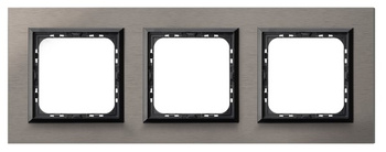 Ramka potrójna seria SONATA kolor Szczotkowana satyna symbol R-3RAC/63/25