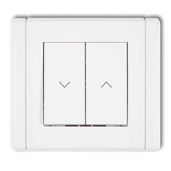 Łącznik zwierny żaluzjowy Karlik seria FLEXI FWP-8 kolor biały