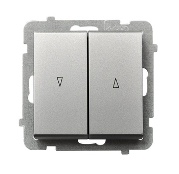 Łącznik żaluzjowy z blokadą mechaniczną seria SONATA kolor Srebro mat symbol ŁP-7RB/m/38