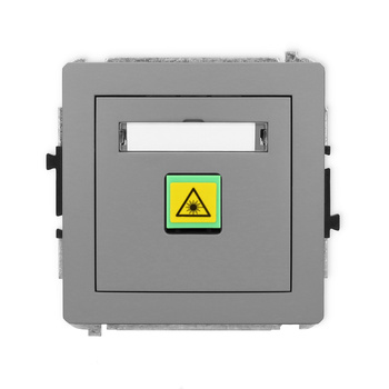 Mechanizm gniazda światłowodowego/optycznego pojedynczego Karlik seria DECO 27DGOP-1 kolor szary mat